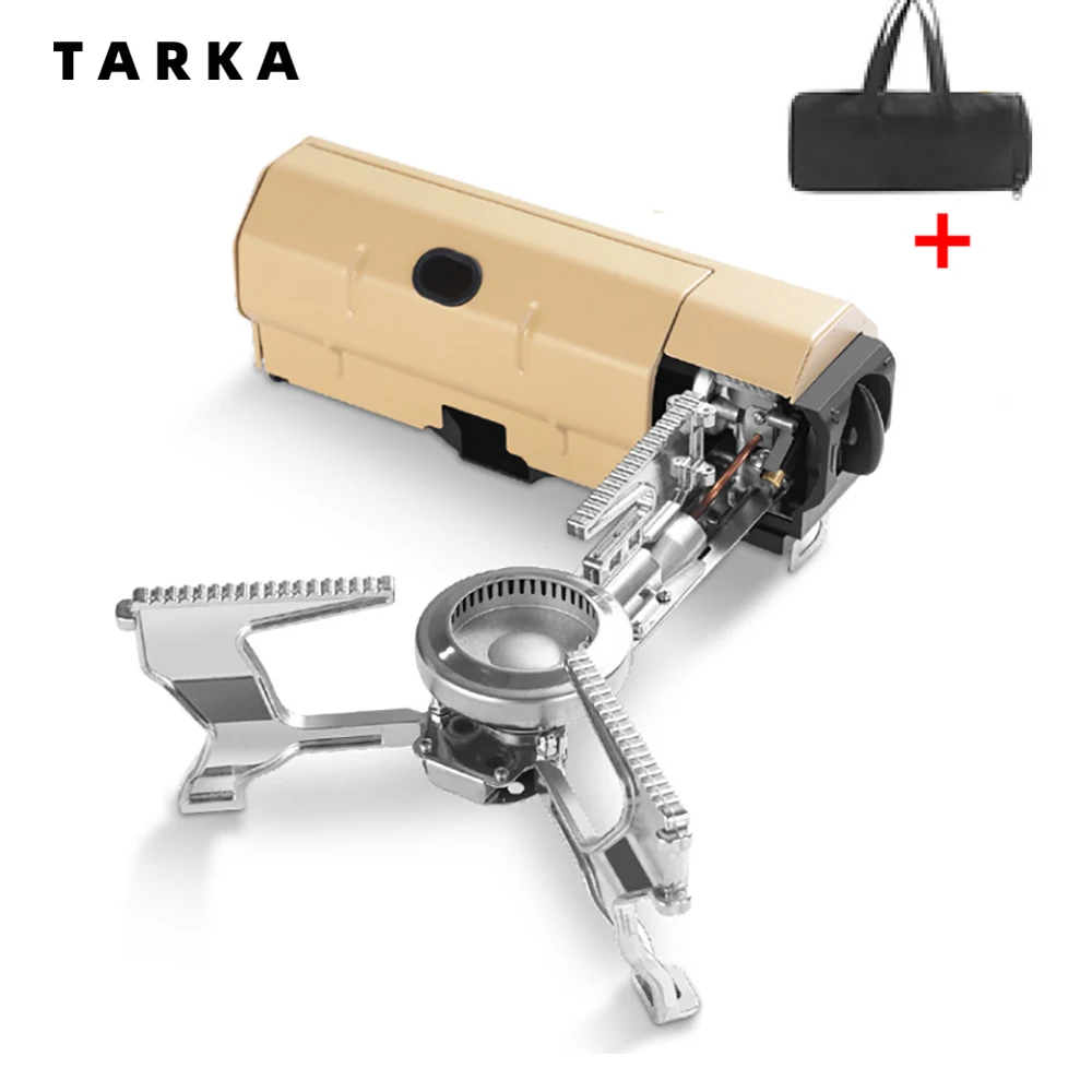 TARKA Camping Cassette Stove Outdoor Folding Gas Burner 2600w Fire Furnace Kitchen Cookware Suitable For Toursit Hiking Picnic