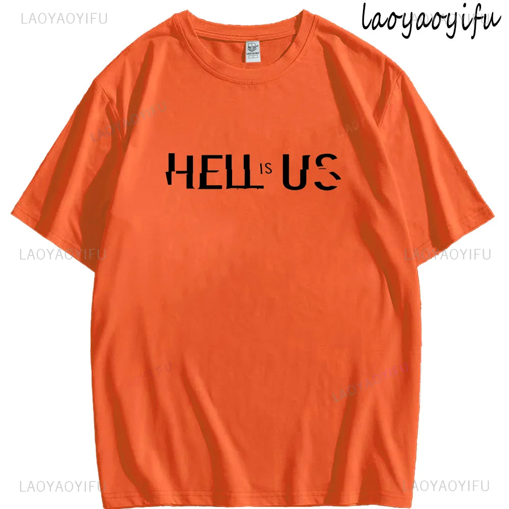 لعبة تي شيرت الجحيم هو الولايات المتحدة طباعة بلايز الجدة اللاعبين ملابس الصيف الرجال النساء مضحك الجرافيك القطن المحملة محب Ropa Hombre Mujer #3
