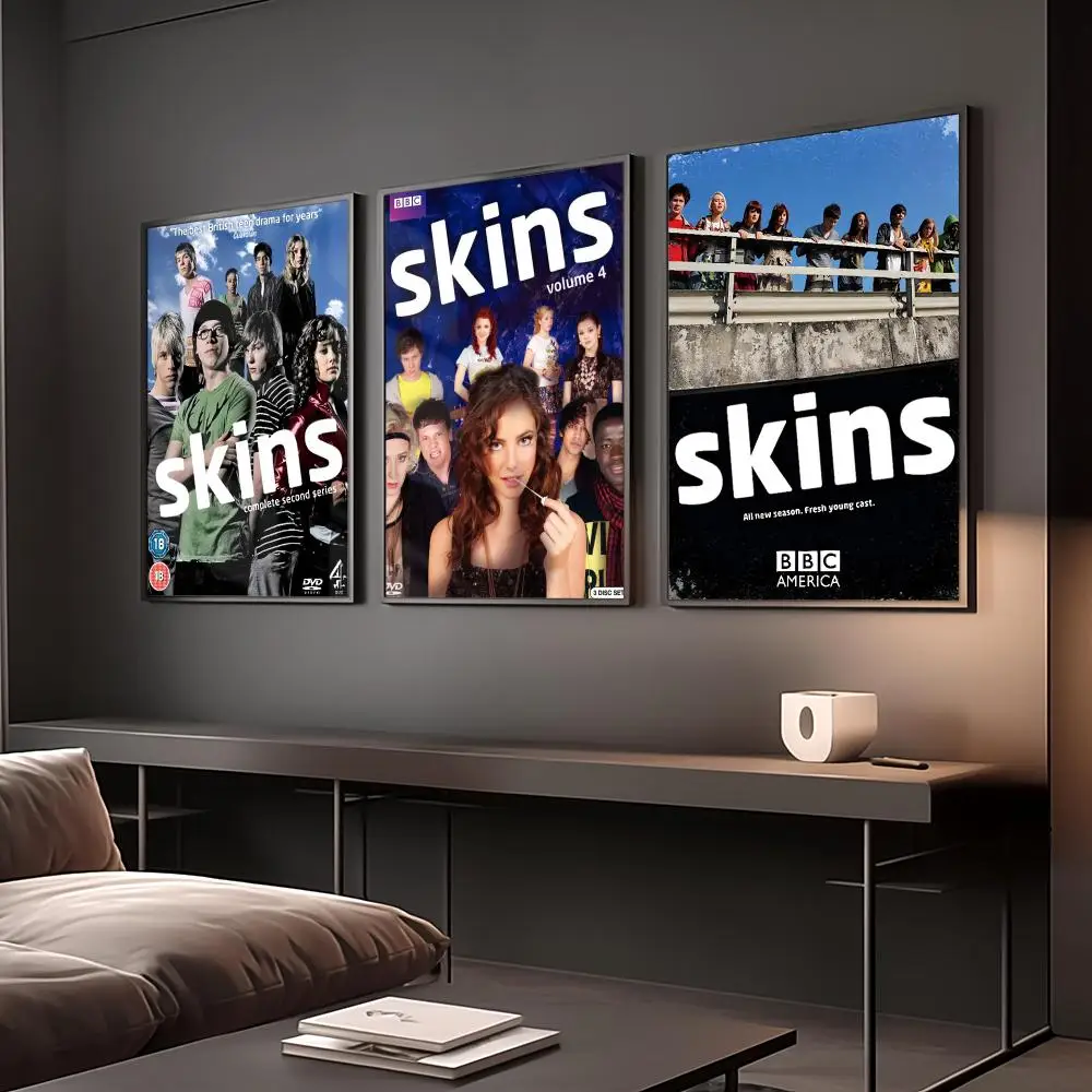 Teen TV Series S-Skins Generation Painting Calligraphy Anti Wrinkle Canvas Poster Wall Art Home Decor for Living Room
