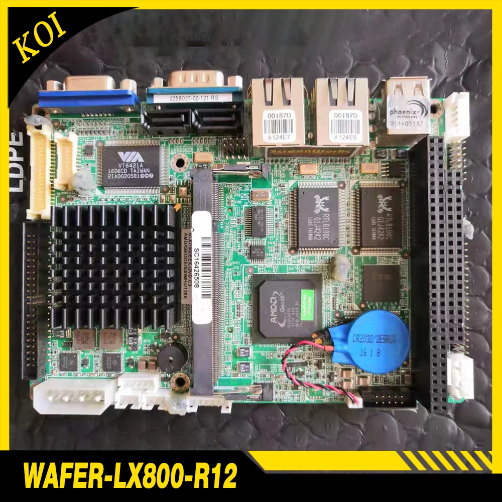 

WAFER-LX-800-R12 для материнской платы промышленного управления IEI, 3,5-дюймовая двойная сеть SATA AMD LX800