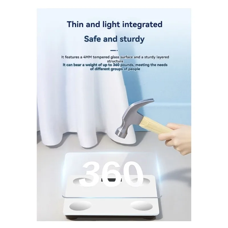 NALFI-Smart Body Fat Scale With Heart Rate Monitoring-USB Or Battery Powered, Multiple Color Options