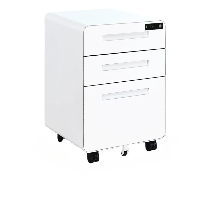 Wheels White Filing Cabinet Drawers Mobile Corner Display Office Cupboards Designer Stash Modular Furniture Modular Furniture