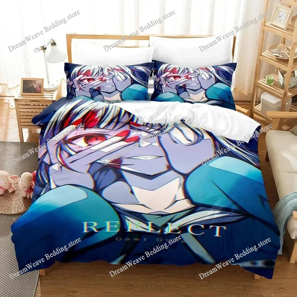 

Gawr Gura Reflect Fanart HoloMyth Cartoon Poster Sheets Quilt Covers Bedding Dormitory Sheets Bedding Set Soft Warm Bedding Set7
