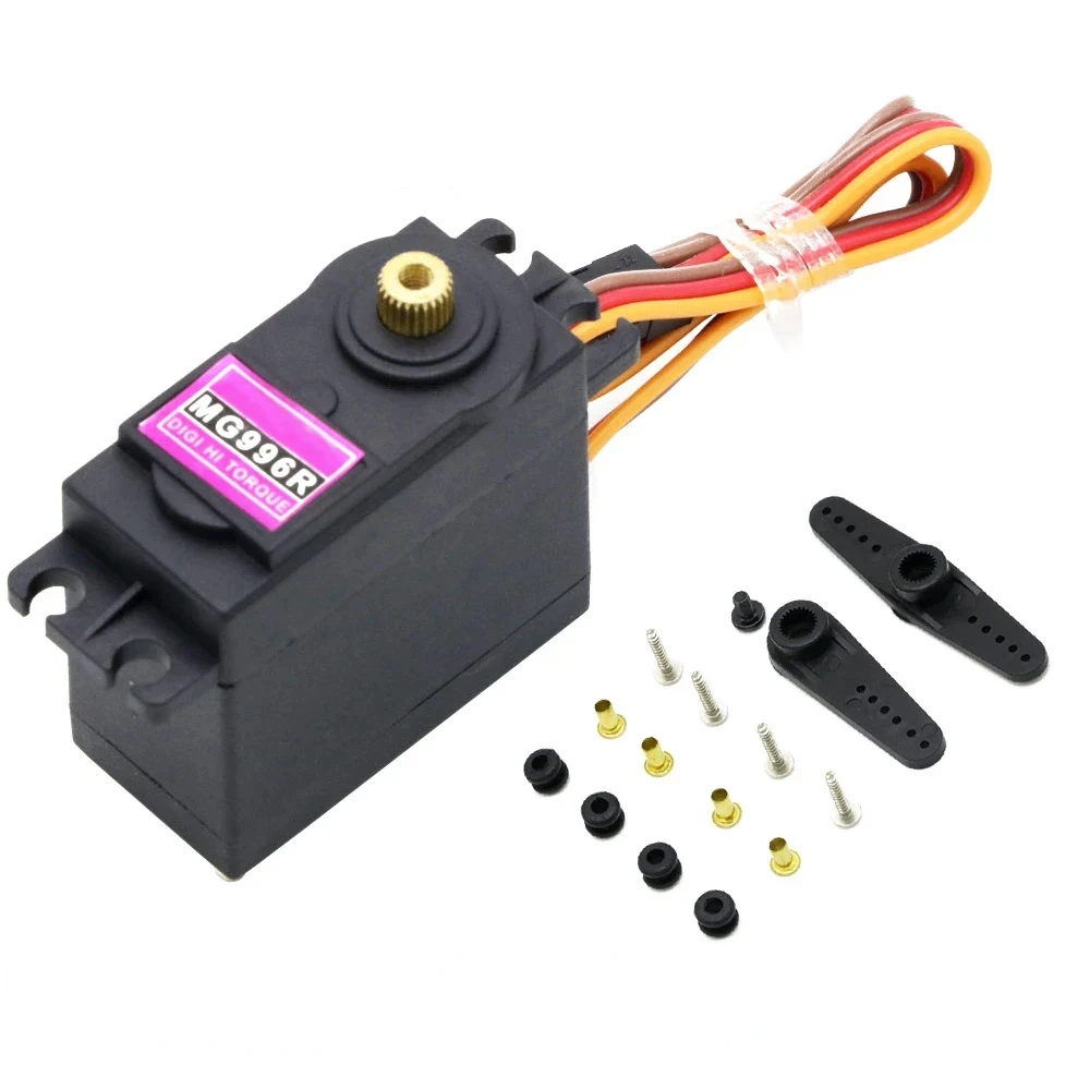 13KG di Coppia 4.8-6.0V Digitale Durevole Servo MG996 MG996R RC Servi Motore Ingranaggio Metallico per 1/8 1/10 RC Auto JR Robot Elicottero Barca