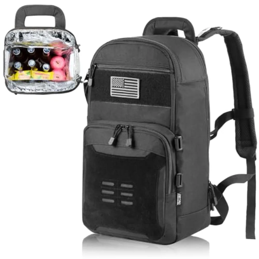 

DBTAC Tactical Lunch Backpack Large Lunch Cooler for Men Women Adult Cooler Backpack Insulated Leak Proof for Work Camping Fish