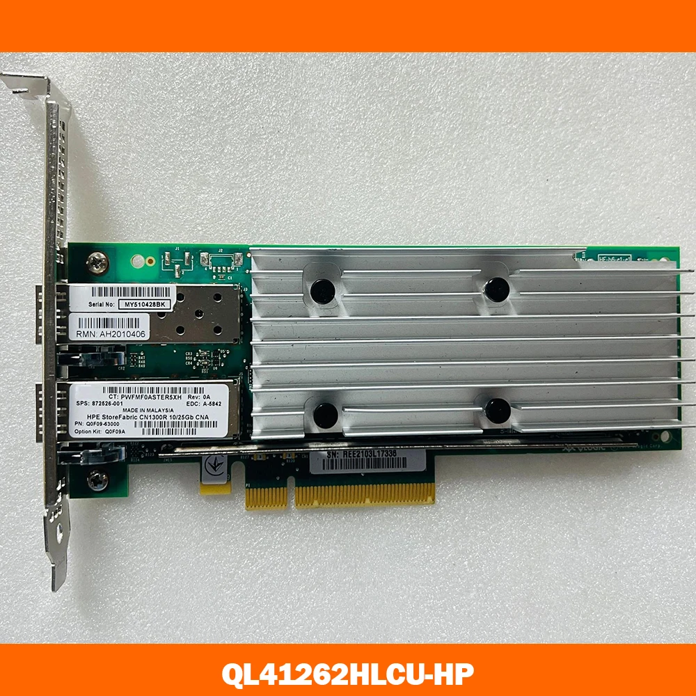 

Для оптической сетевой карты HPE Q0F09A CN1300R 25Gb 872526-001 10G