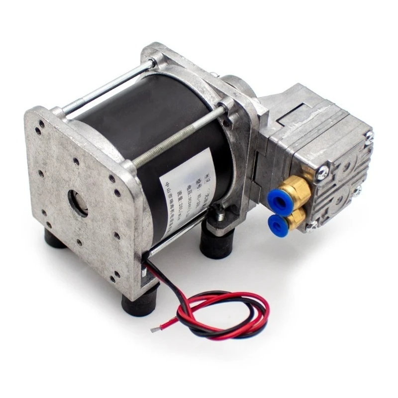 DC 24V Micro Oil-Free Vacuum Pump Small Electric Air Pump Negative Pressure Pump 20L/MIN -80Kpa 30W G1/8 HL-20L