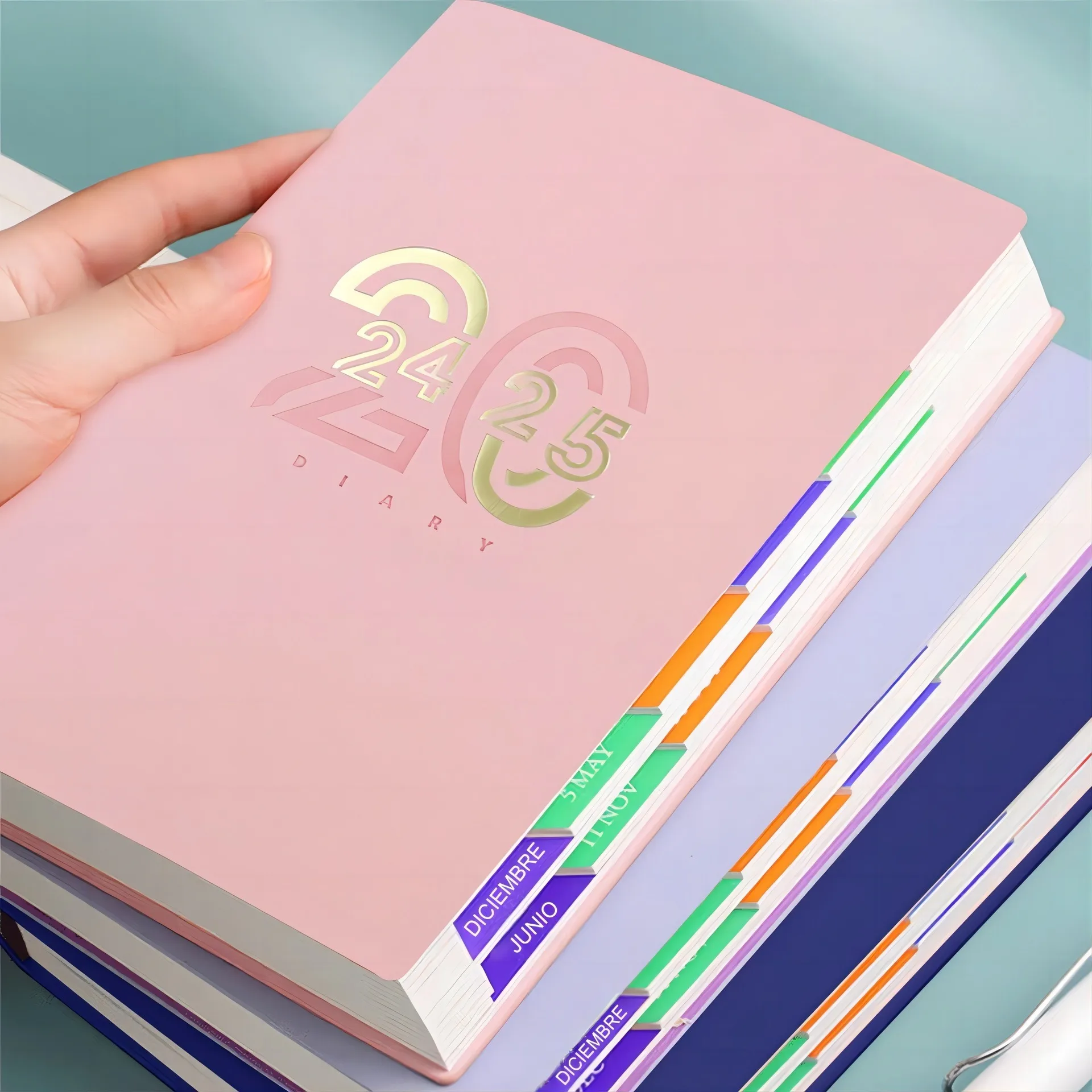 

2024-2025 Planner Notebooks Month Weekly Notebook Schedule Soft Leather Paper Diary Journal School Office Supplies Stationery