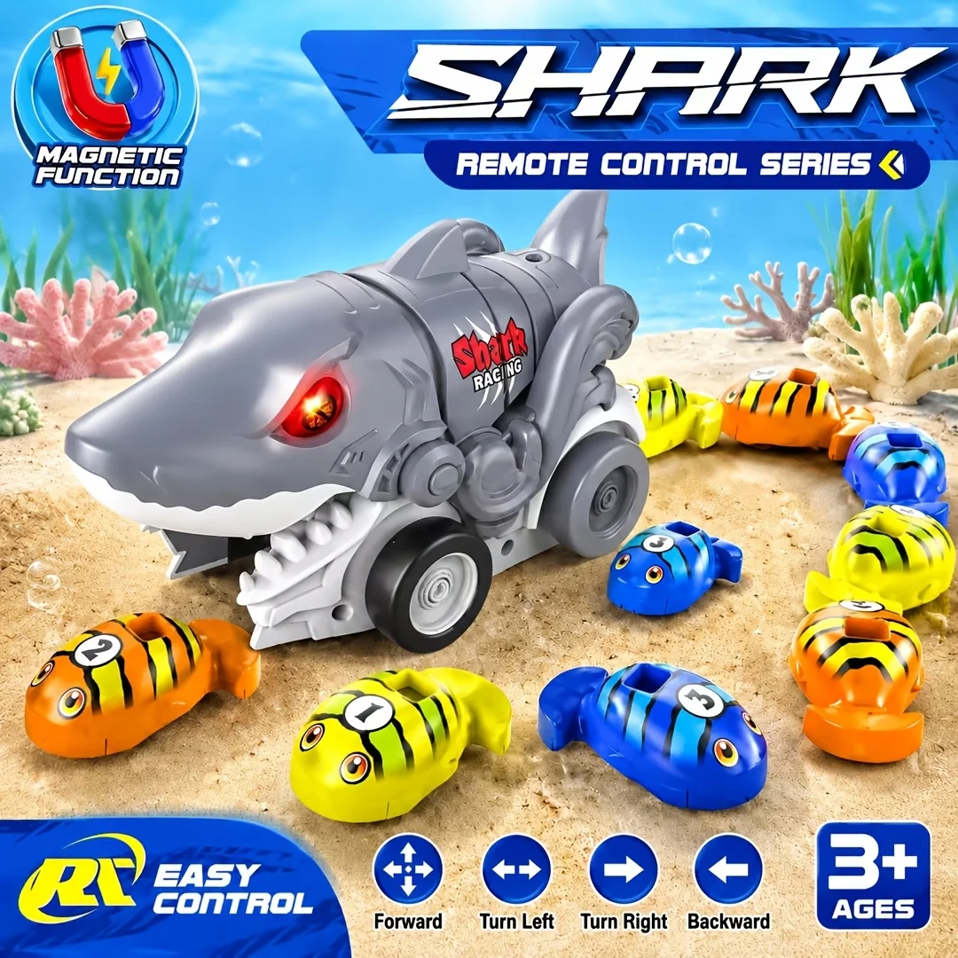 2Pcs Remote Control Dinosaur Battle Cars, Dual-Mode Dino Toy Vehicles, Interactive Kids Gift for Christmas & Birthday Play