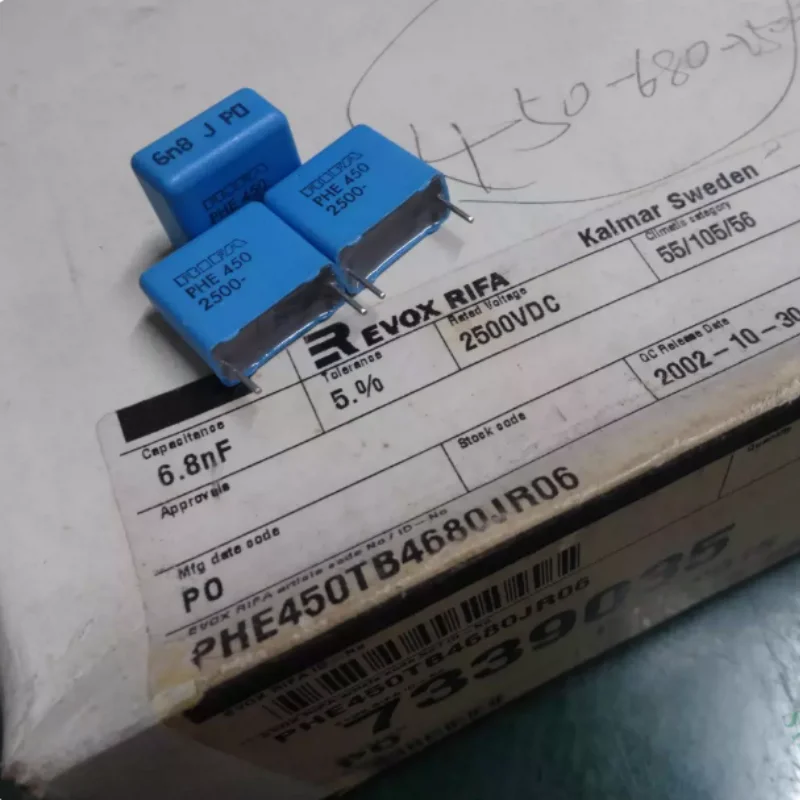 10pcs-100pcs RIFA PHE450 0.0068uf/2500v 6800pf 6n8 6.8nf 682 brand new thin film capacitor