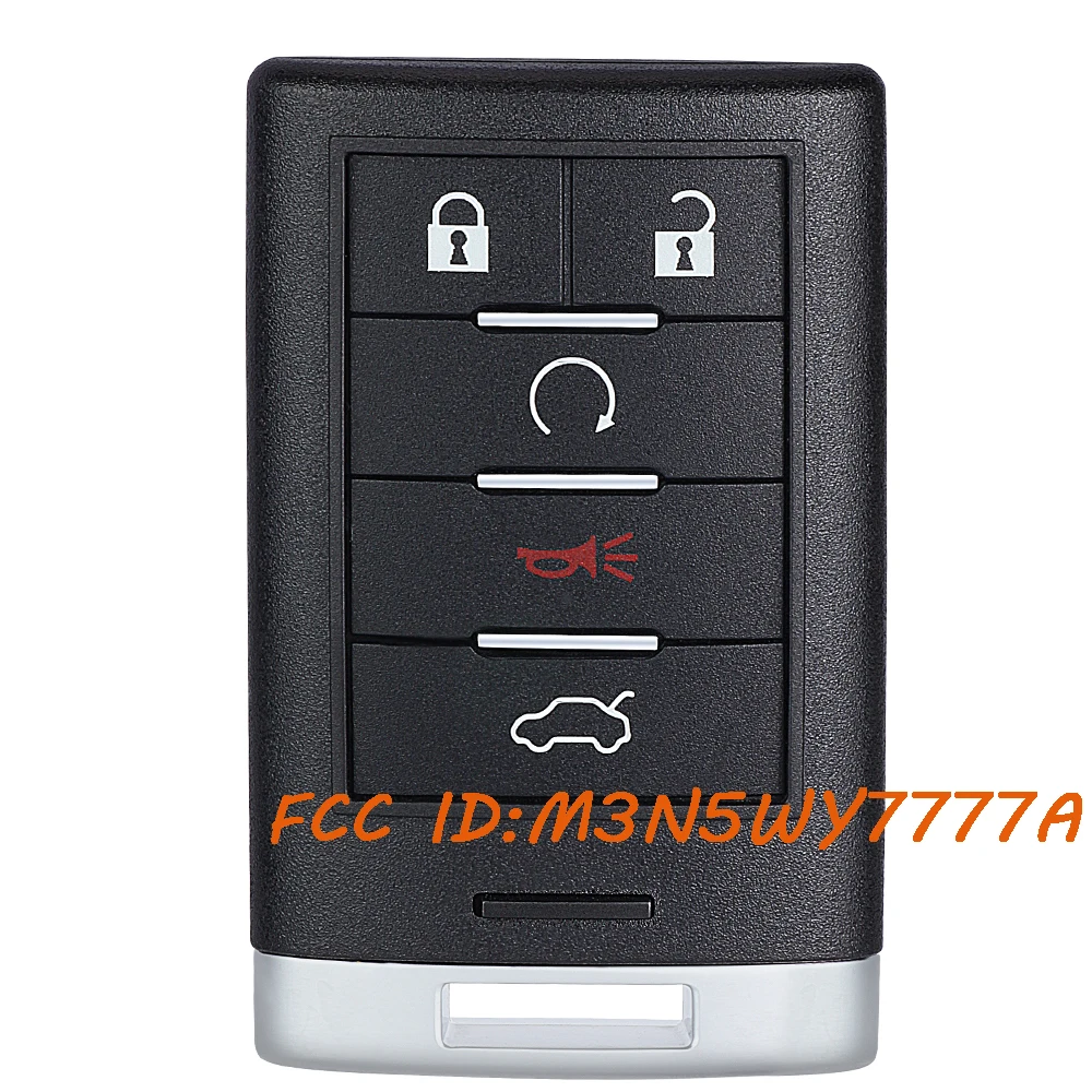 

KEYECU M3N5WY7777A Дистанционный брелок для Cadillac CTS DTS STS 2008 2009 2010 2011 2012 2013 2014 2015 25943676 25943677