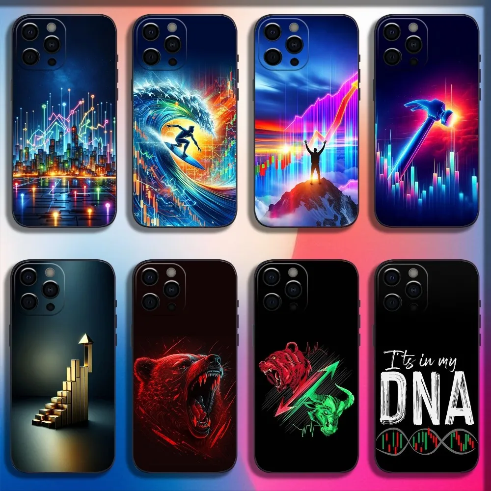 

Day Trading Day Trader Phone Case For iPhone 16,15,14,13,12,11,Pro,X,XS,Max,XR,Plus,Mini Soft Black Cover