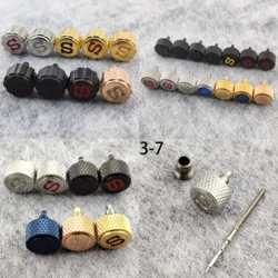 Stainless Steel Crown Fits NH35 NH36 4R35 4R36 7S26 Caliber 007 009 Silver/Black/Rose Gold Crown S Crown Mod Parts