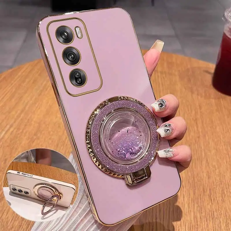 R eno 12Pro دعم دائري تصفيح جراب هاتف ل ممن لهم رينو 13 12Pro 13F 10 11Pro 13Pro 11 12F 12 8Pro 11F 9 8 8T 7 7Z 6 غطاء