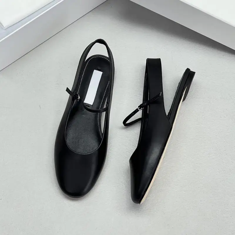 Dave&di Nordic Minimalist Elegant Beige Mary Jane Shoes Retro Round Toe Loafers For Women Woman Shoes Shoes For Woman Loafers