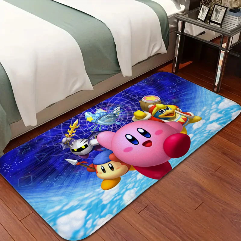 

Non Slip Carpet A-Kirbys Bedroom Anime Rug Aesthetic Funny Mat Entrance Door Mat Rugs Baths Room Decorating Items Hallway Mat