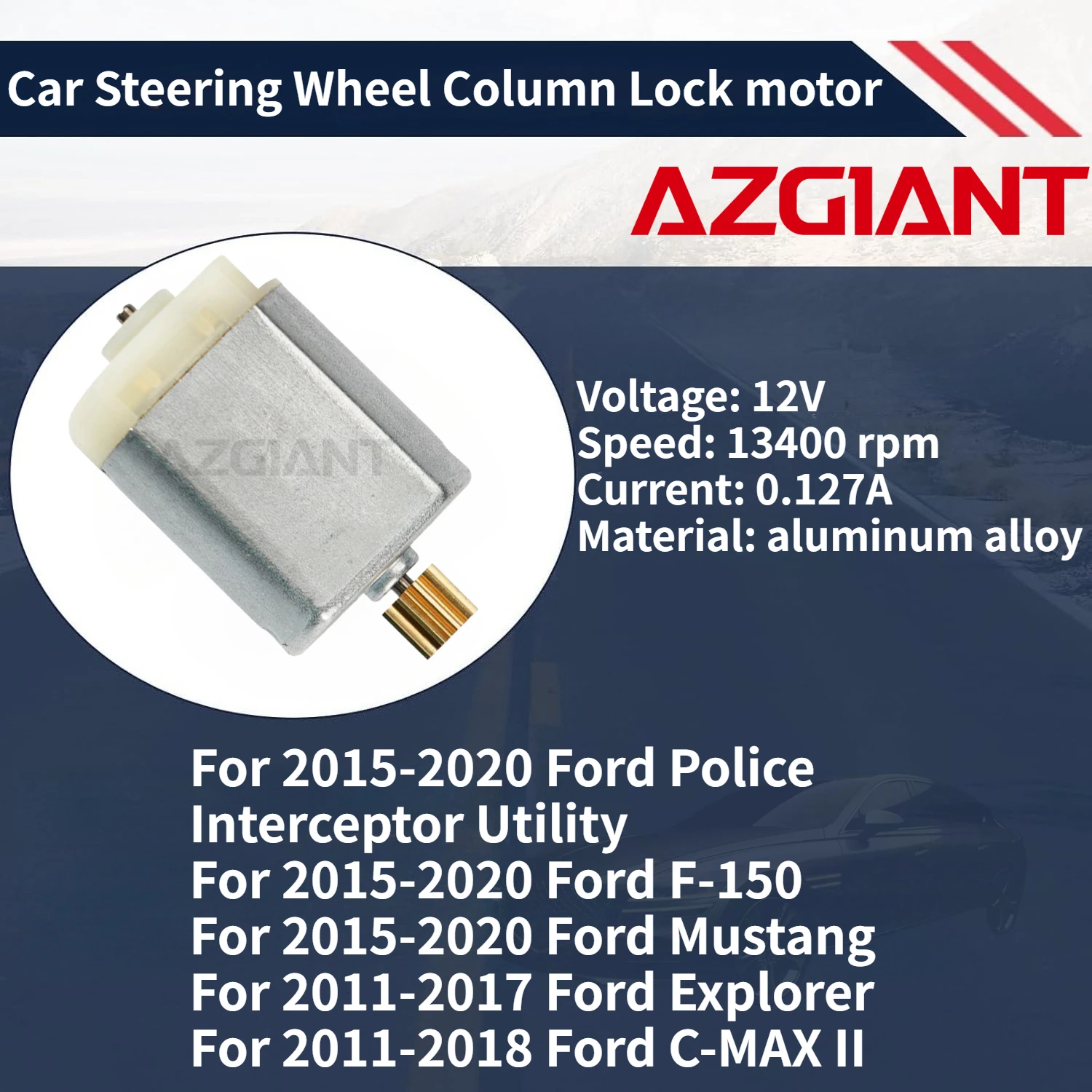 

For 2015-2020 Ford Police Interceptor Utility AZGIANT Car Steering Wheel Column Lock motor 100% compatible OEM Auto Accessories