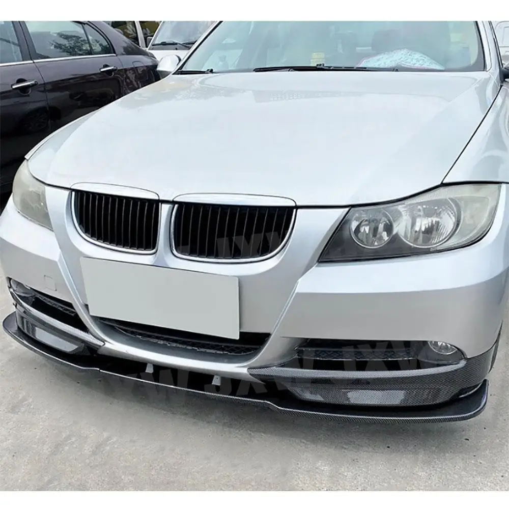 ABS الجبهة حافة مصد السيارة مع الخائن لسيارات BMW 3 Series E90 320i 325i القياسية 2005-2008 المصد الأمامي اللوحات المئزر اكسسوارات السيارات #6