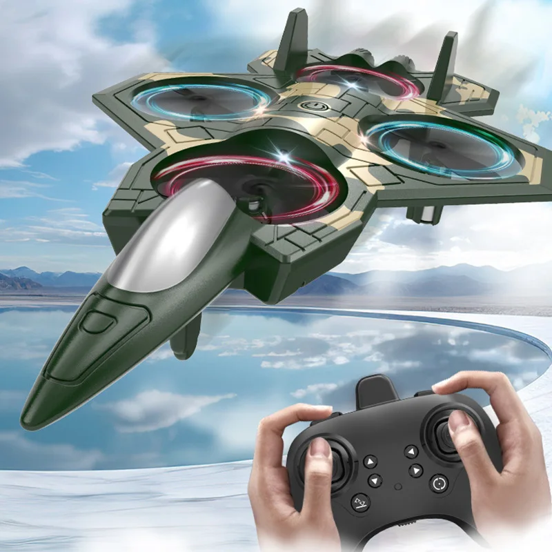 Avion Rc planeur en PVC, Mini hélicoptère quadrirotor, modèle d'avion cascadeur télécommandé, avion de chasse, jouets pour enfants, cadeaux, Drone