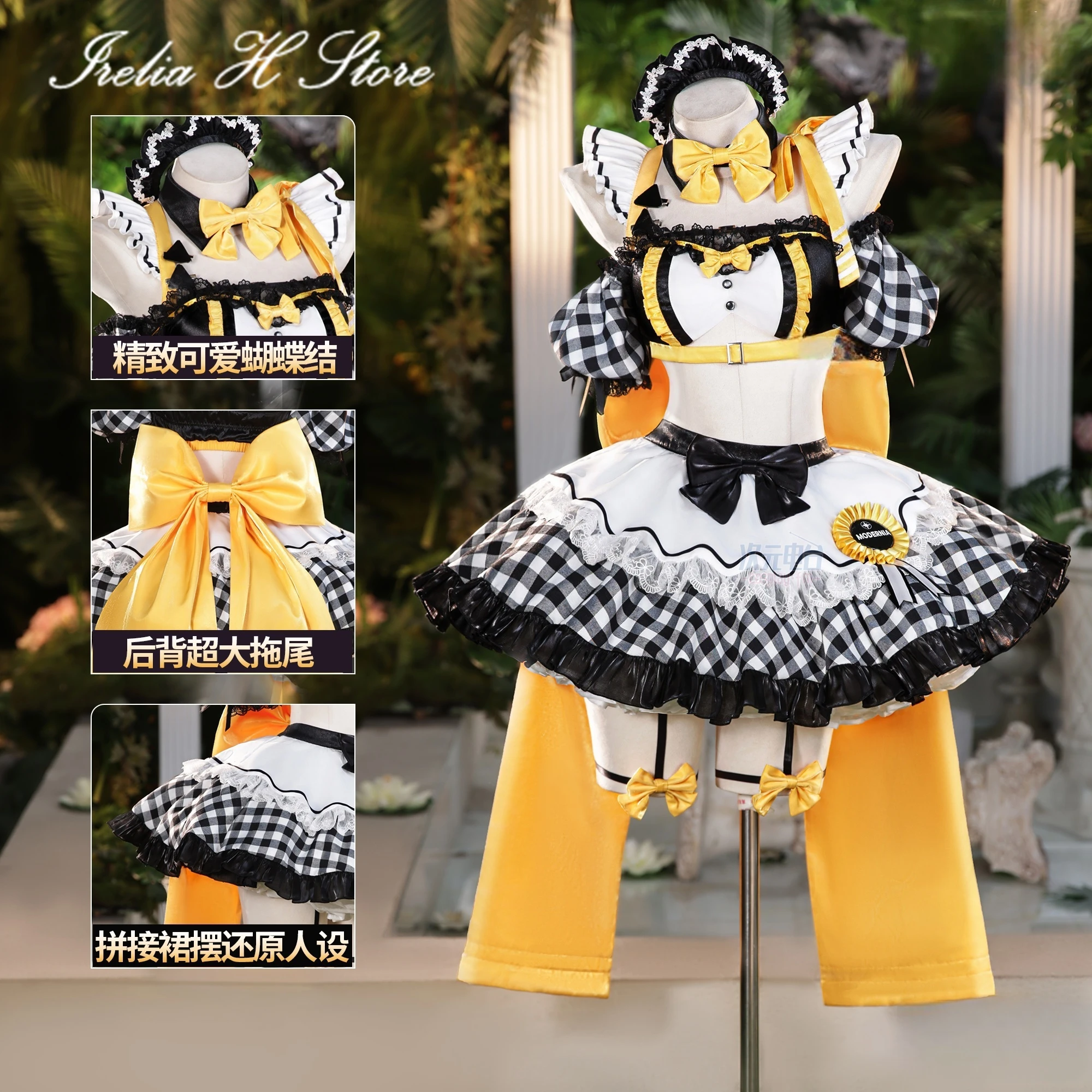

Irelia H Store аниме ni cos kke Modernia Marian косплей костюм Marian сексуальное платье горничной костюм на Хэллоуин женский