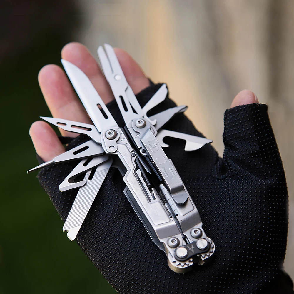 SOG 18 in 1 PowerPint Multi-Tool Pliers Mini EDC Fishing Folding Hand Tools Outdoor Survival Camping Equipments- PP1001/1002-CP image 5