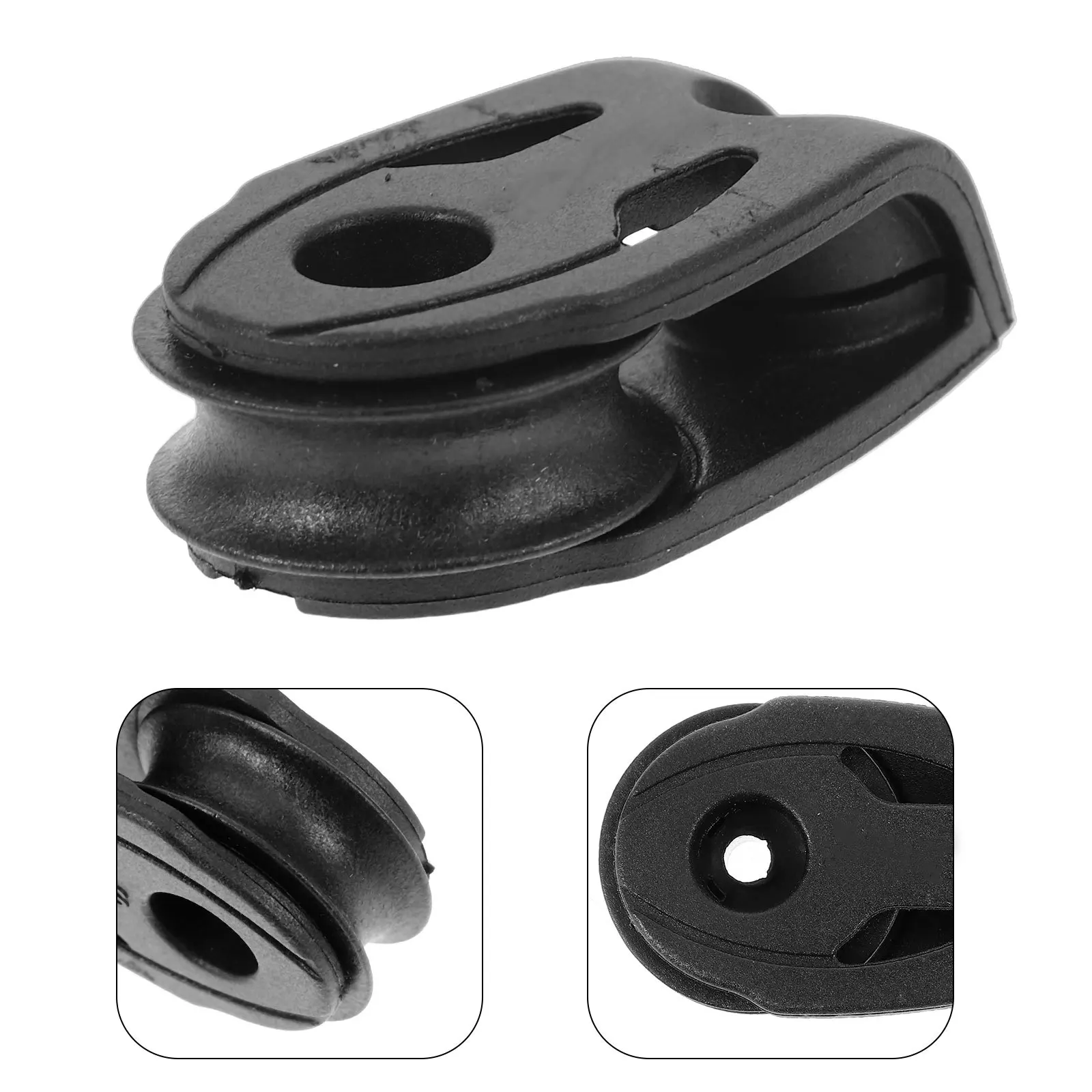 Robuster Einzelrollenblock aus Nylonmaterial für Segelboote, Segelhebewerkzeug, Bootszubehör, Kranrolle, reibungsloser Betrieb