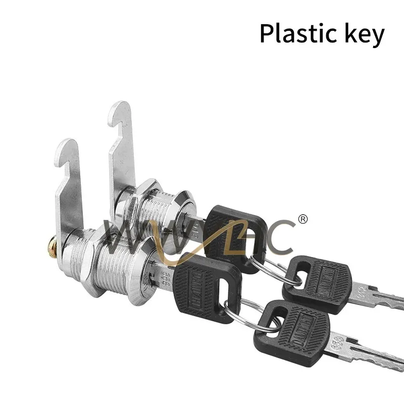 5/20 Sets Universal Tongue Lock with 2 Keys for File Cabinet, Iron Sheet Locker, Staff Cabinet, Storage Cabinet and Mailbox
