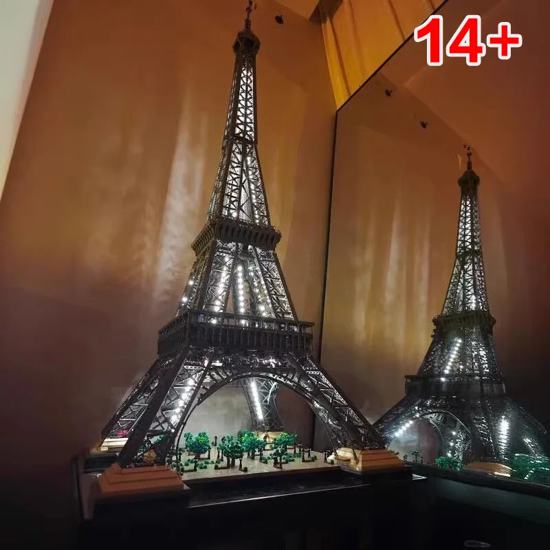 

2025 инвентарь новых Эйфелевых башней высотой 1,5 метра 10001, Париж, всемирно известные строительные блоки, игрушки для взрослых, кирпичные украшения