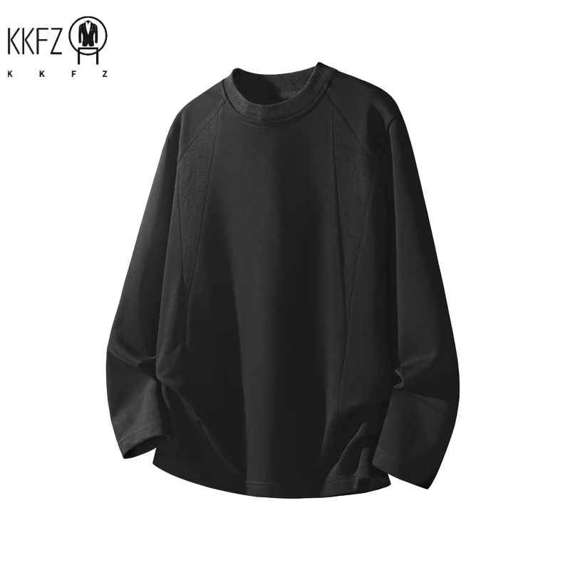 Streetwear Mens Raglan Sleeve Crewneck Tops Lightweight Flexible Long Sleeve Shirts For All Season Everyday Casual Outfit