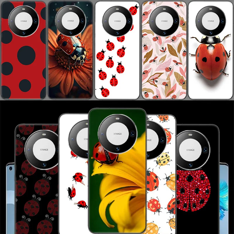 Insect Seven-star ladybug Painted Colourful Phone Case For Huawei P40 Lite P50 Pro P30 P20 P10 Y5 Y6 Y7 Y9 2019  Mate 30 20 Pro