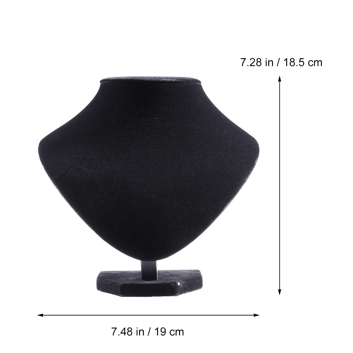 

Black Necklace ganizers Extra Wide Base Jewelry Jewelry Bust Display s Bust Display s Velvet For Home Retail Stores