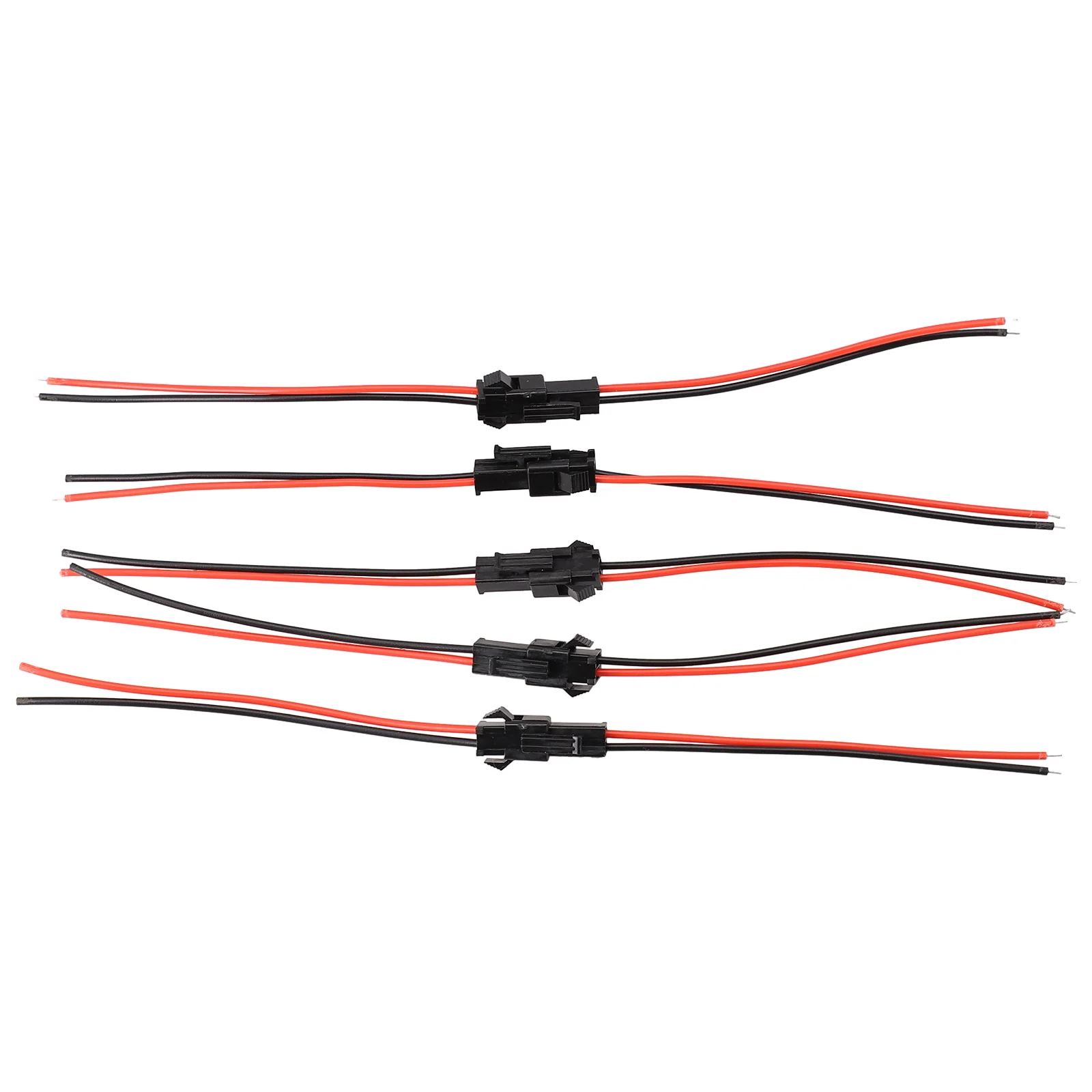 SM 2-Pin Terminal Connection Line Set with 5 Male and 5 Female Connectors for LED Driver Light Bar and 3D Aircraft