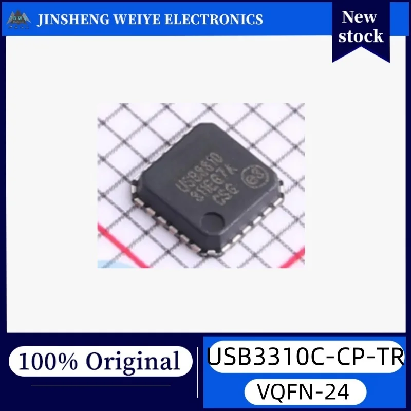 1/5 Piece USB3310C-CP-TR USB3310 QFN-24 USB Transceiver Chip New Original Stock
