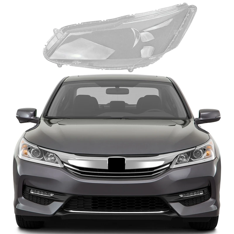 For Honda Accord 9.5Th 2016 2017 2018 Headlight Shell Lamp Shade Transparent Lens Cover Car Styling