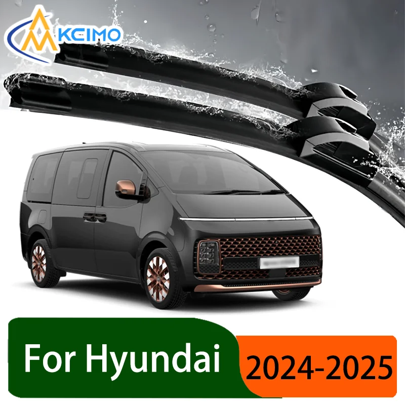 

Silent Front Wiper Blades Set for Hyundai ST1 A01 2024-2025 Iveco eMoovy Auto Windscreen Windshield Window Wiper Accessories