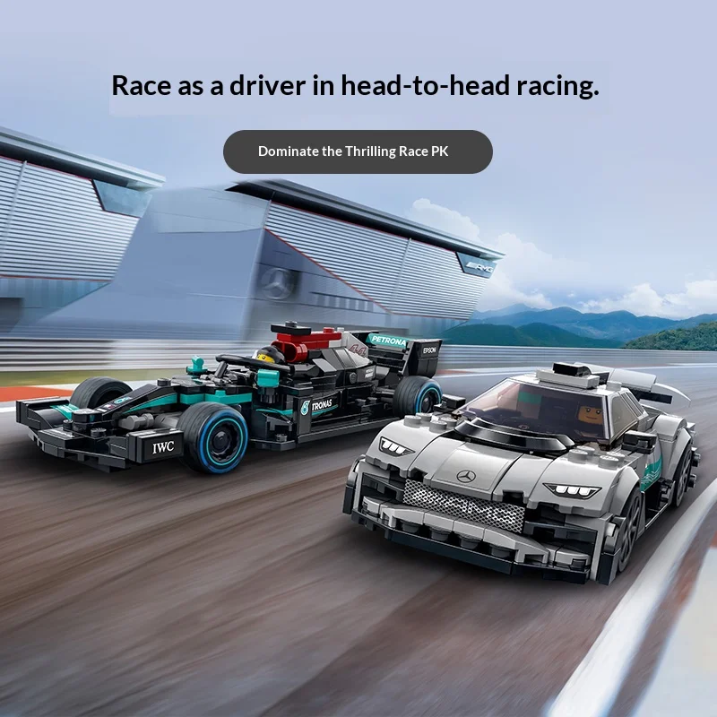 ليجو 76909 سلسلة مرسيدس بنز سوبر كار لبنات البناء ألعاب الأطفال هدية عيد الميلاد والكريسماس