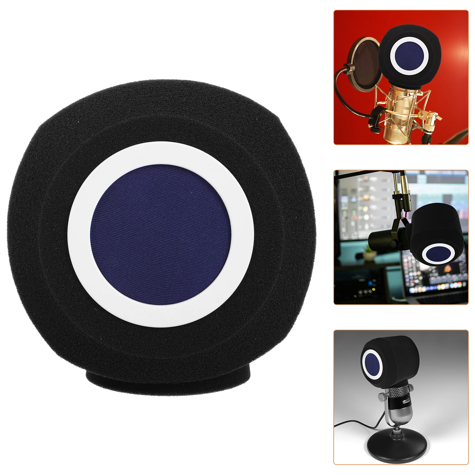 

Microphone Soundproof Cover Deadcat Eyeball Isolation Elastic Sleeve Lightweight Recording Audio Processing Wind Noise