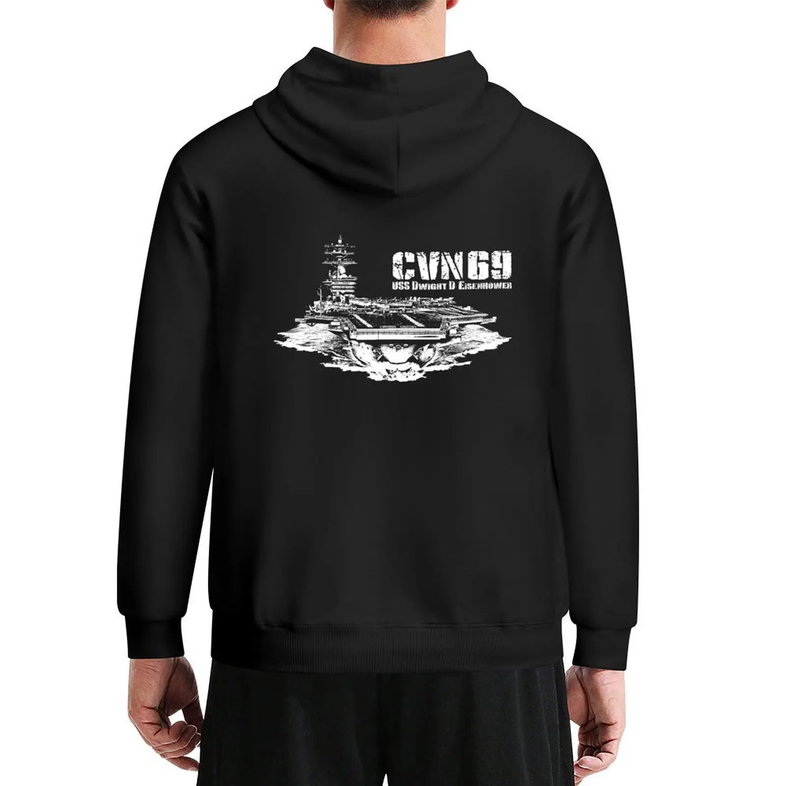 

USS Dwight D. Eisenhower CVN-69 Hoodie blouse winter clothes men's sweat-shirt autumn clothes hoodie for men