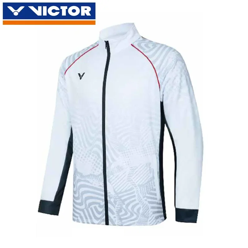 

New VICTOR Victory Badminton Clothing Men's And Women's Top Training Series Tennis Clothes Knitted Sports Casual Jacket J-45603