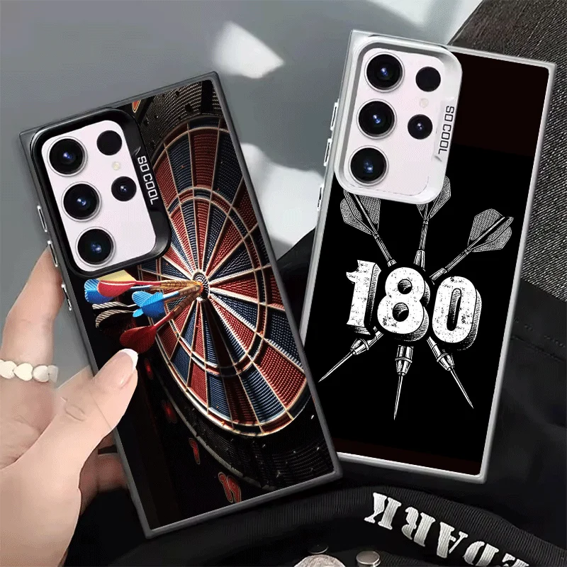 Darts Aesthetics Wire Target Shockproof Phone Case for Samsung Galaxy S26 Edge S25 Ultra S24 FE S23 Plus S21 Cover Anti Fall Fun