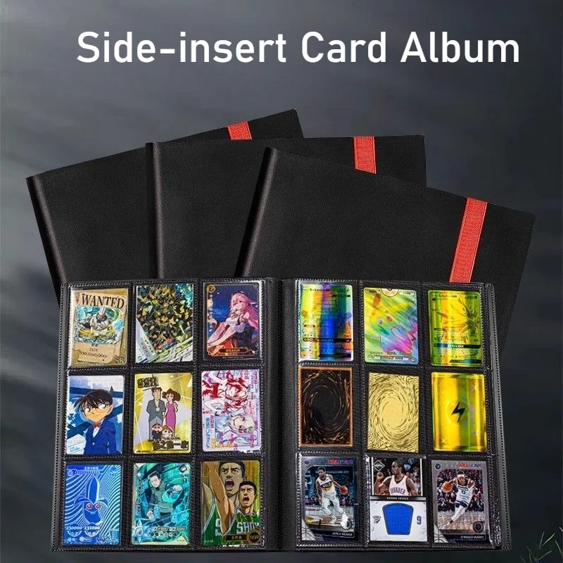 Sanseking Strap Card Binder 4/9/12 Pocket 160/360/480 Slots Portable Photocard Photo Album for Anime Ultraman Sports Card Album
