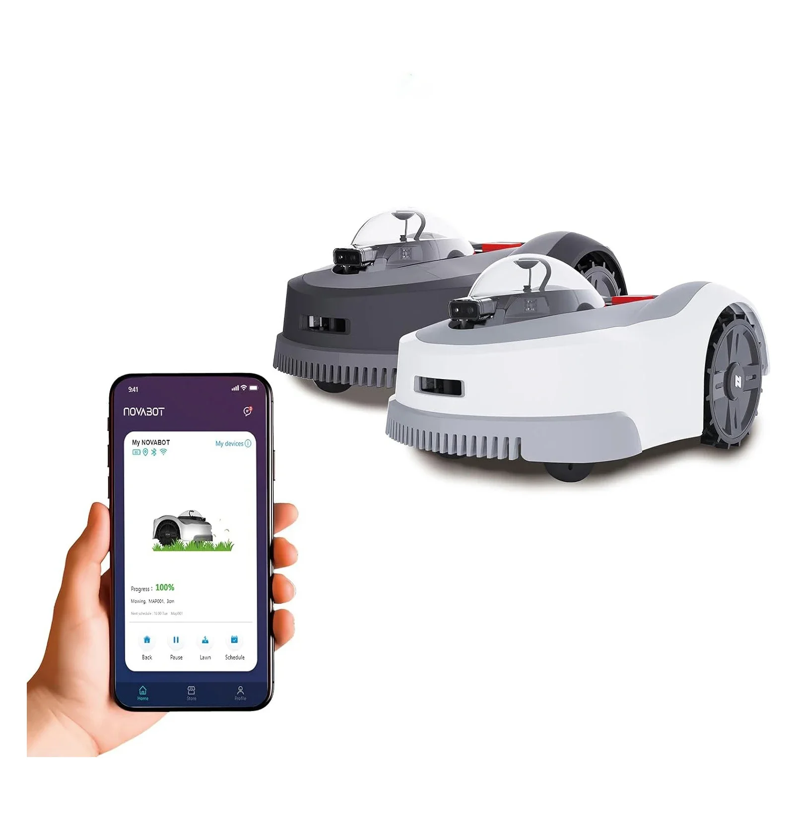 for Perimeter Wire Free Lawn Mower High efficiency recharge electric wireless 6000sqm Smart Robotic Lawnmower