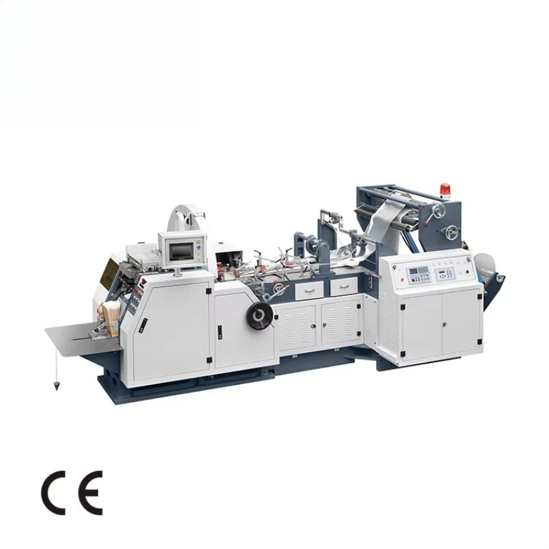 Multi Purpose Paper Plastic Bag Machine V Bottom Kraft Food Shopping Bag 400pcs Min Servo Drive OEM Customized