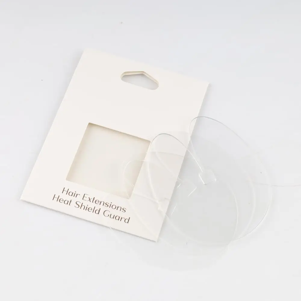 

Hair Want 10Pcs Clear Heat Protector Guards Acrylic Heat Shield Tool for Keratin Tip Extensions Hair Extension Defender