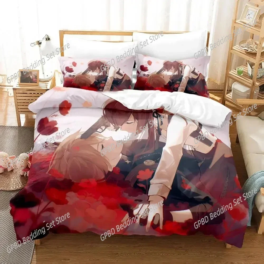 Anime Hoshino Ichika Project SEKAI 3D Bedding Set Duvet Cover Pillowcases Single Twin Full Queen King Size Home Decor Quilt Boys