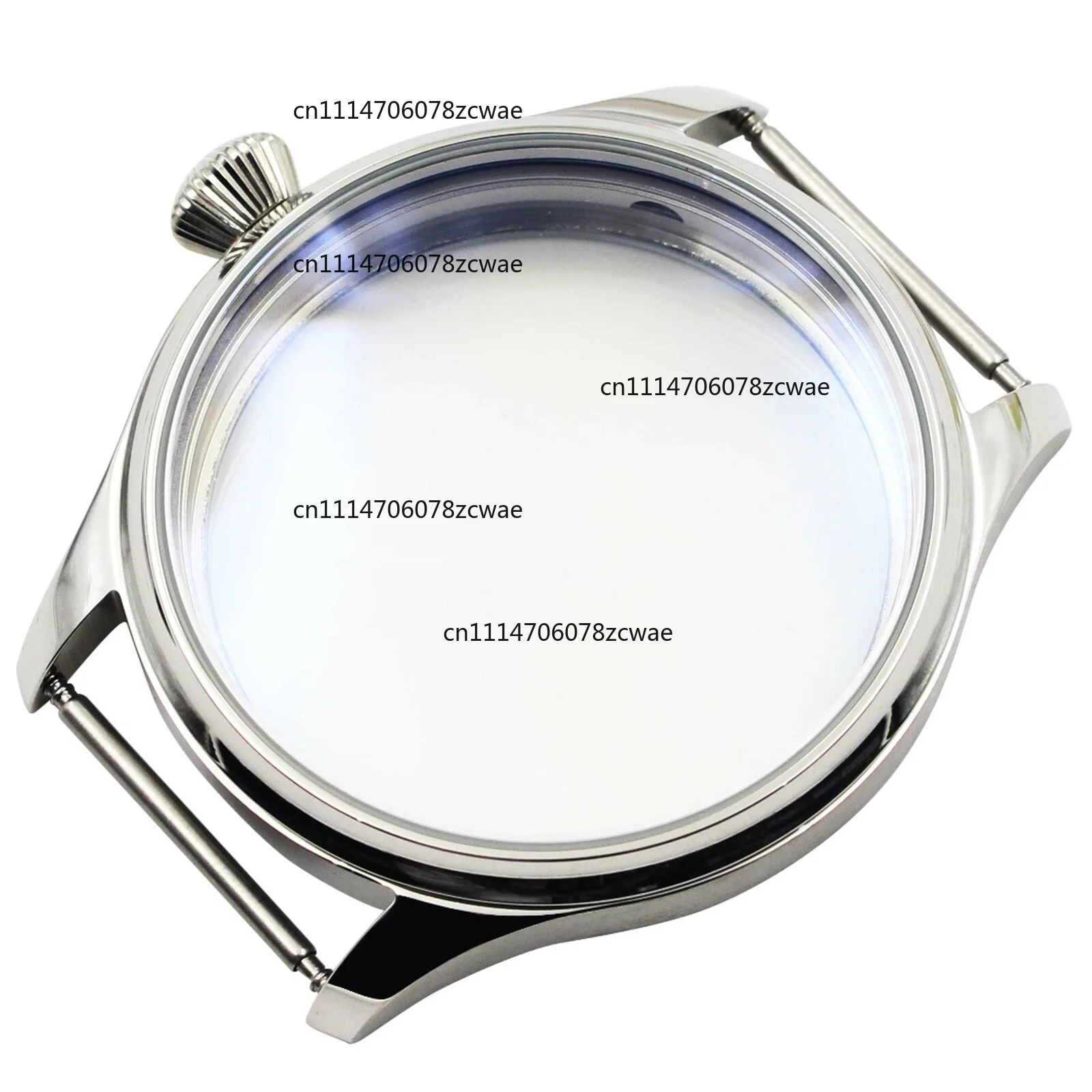 For Seagull ST36 6497/6498 Hand Winding Mechanical Movement Watch Case ETA6497 Watch Case 44mm Stainless Steel Silver Watch Case