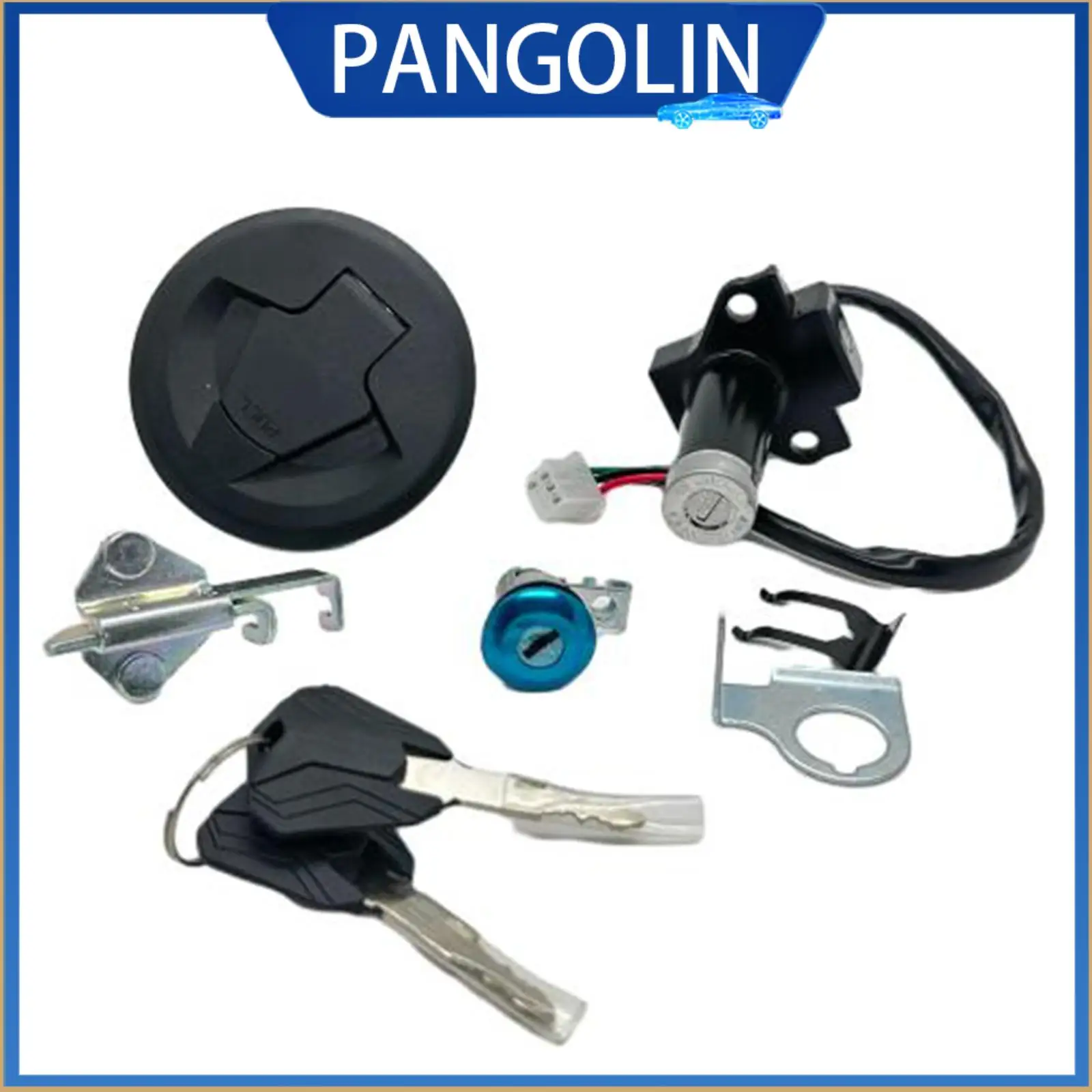 

PANGOLIN Motorcycle Ignition Switch Lock& Latches Gas Key Set for Vento Rocketman Tornado 250 Motorcycle Key Safety & Security