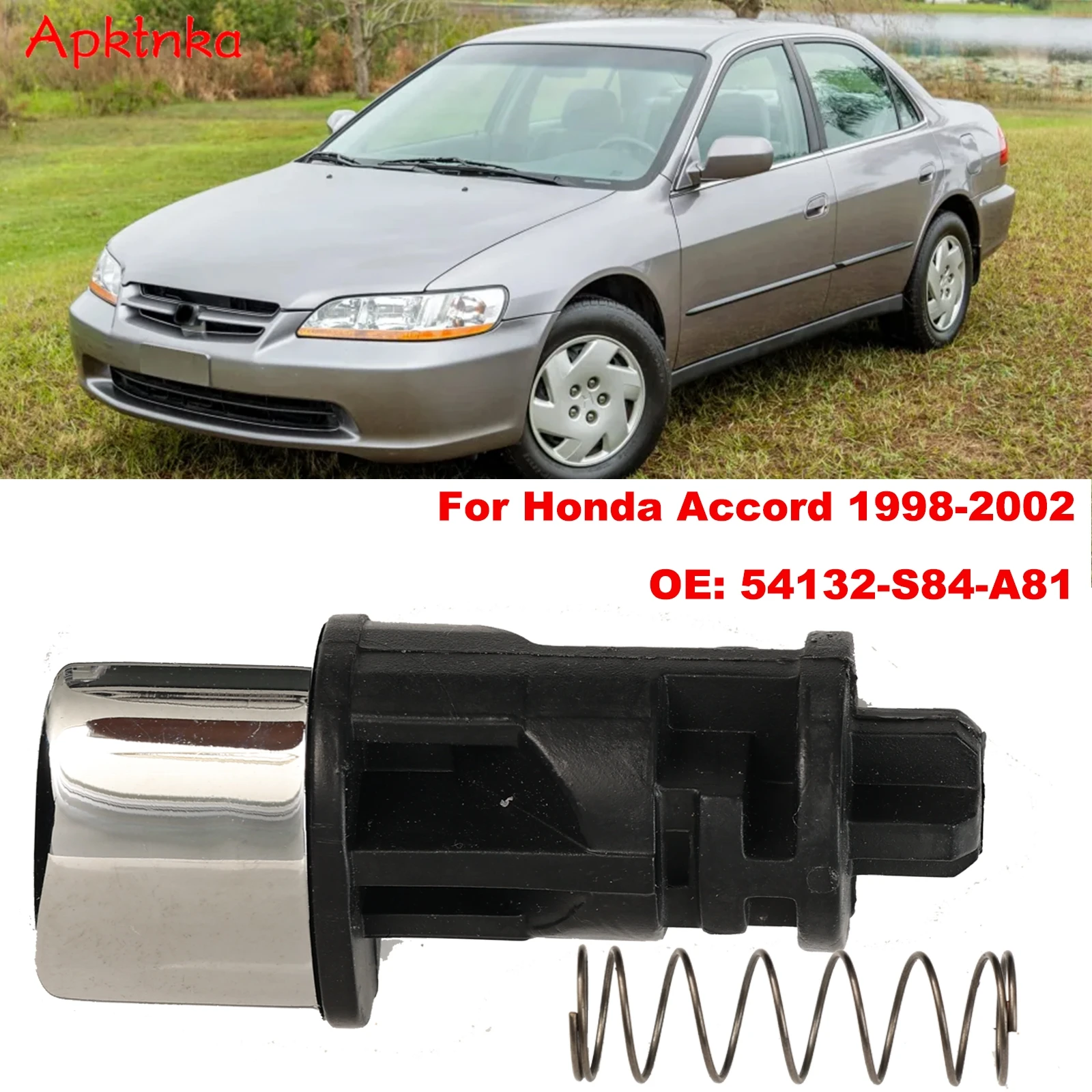 Car Shifter Handle Knob Button Repair Kit 54132-S84-A81 Replacement For Honda Accord 1998 1999 2000-01 2002 Shifter Knob Button