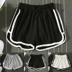 1x masculino cor bloco esportes shorts verão respirável férias/diário cordão praia shorts finos casual