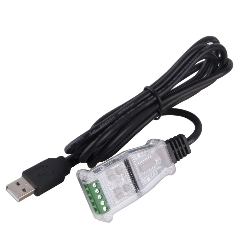 USB to RS485 Serial Adapter Cable with Wide Compatibility for Various Devices USB Terminal Block Converter Line 601F